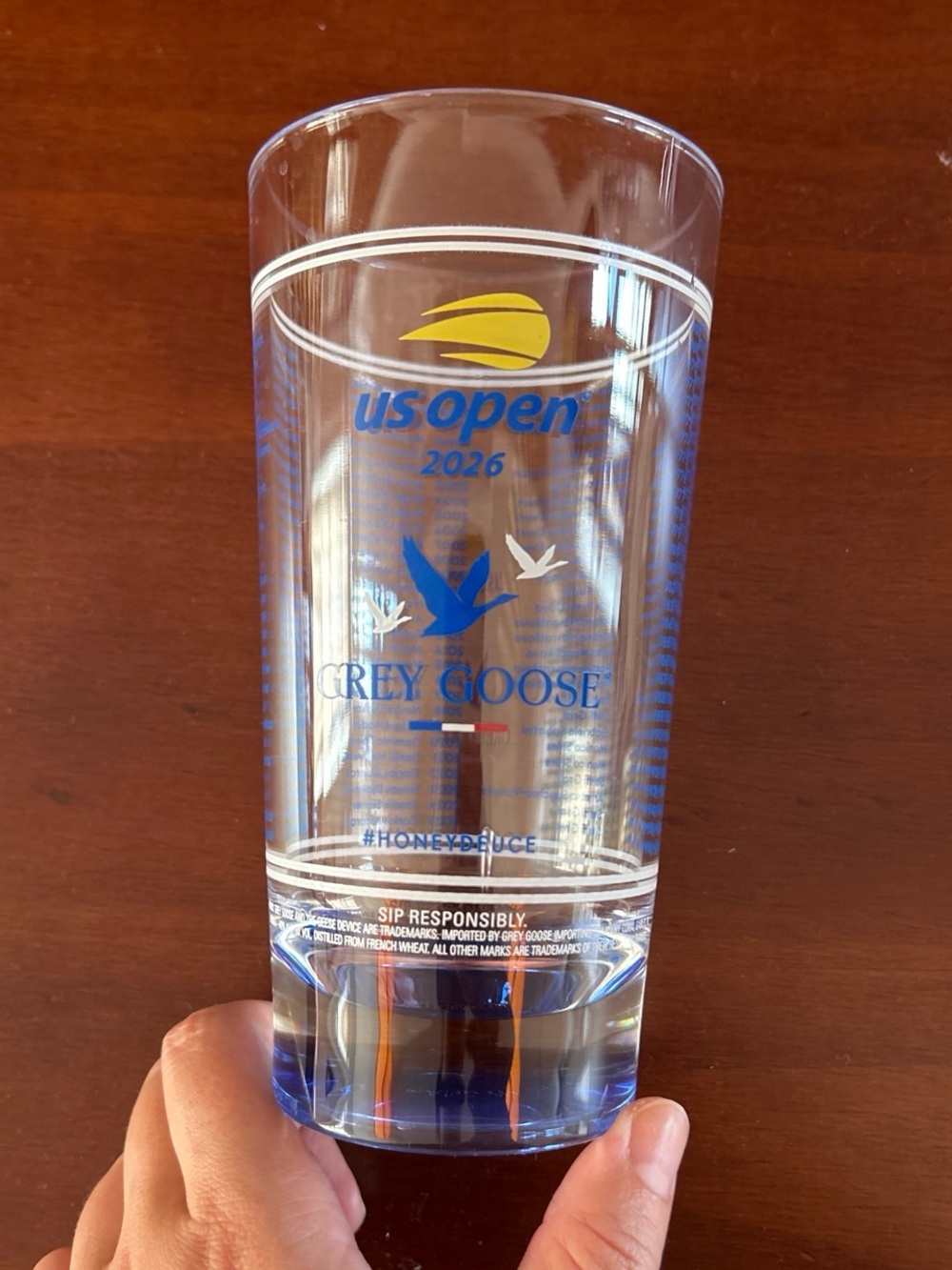 US Open 2026 glasses Promotional Plastic Pint Glasses - Set of 4